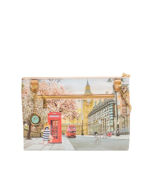 YESBAG SPECIAL Geantă de umăr metalică tip plic, ... clutch Trandafir englezesc - Genți femei