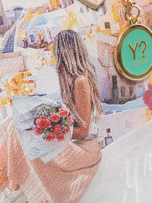 YESBAG Geantă de cumpărături de umăr medie greece sunset - Genți femei