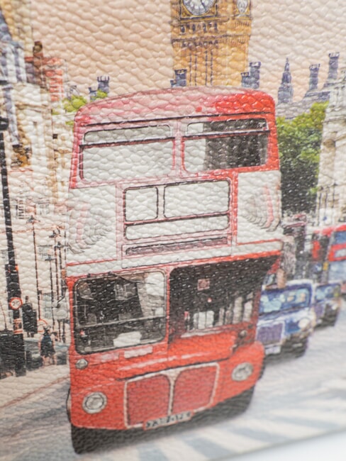 YESBAG Trusă cosmetică mare, evazată london rainbow - Truse de toaletă