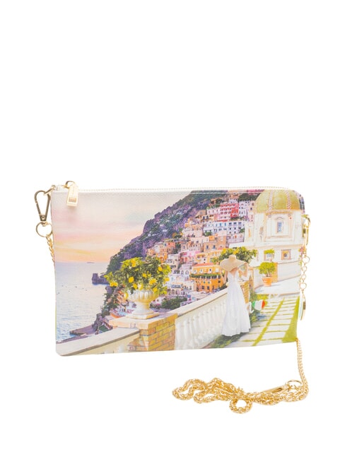 YESBAG Geantă de umăr cu curea metalică coastă romantică - Genți femei