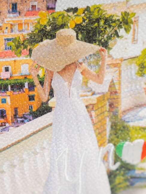 YESBAG Geantă de umăr cu curea metalică coastă romantică - Genți femei