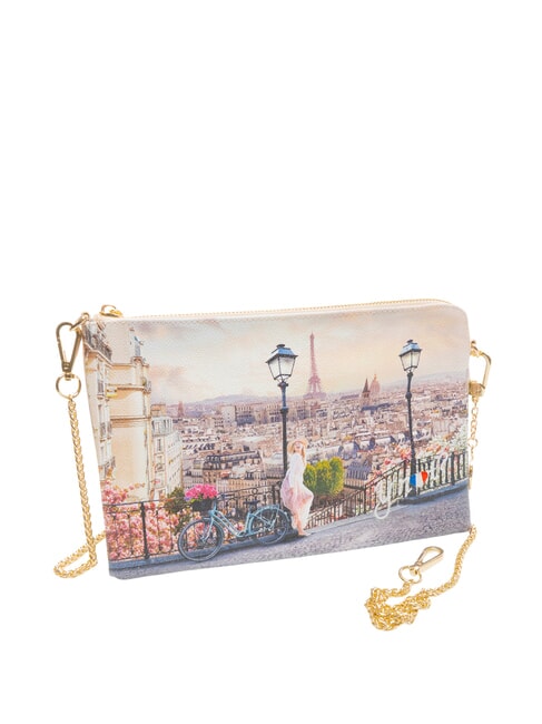 YESBAG Geantă de umăr cu curea metalică promenadă - Genți femei