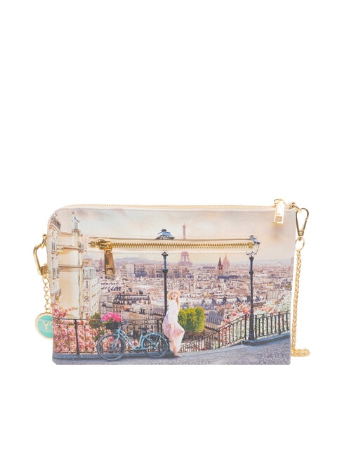 YESBAG Geantă de umăr cu curea metalică promenadă - Genți femei