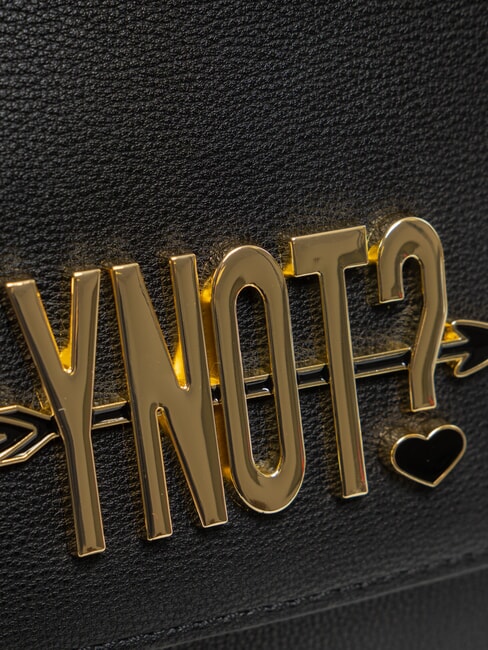 LOVERS Geantă de umăr cu clapă BLACK - Genți femei