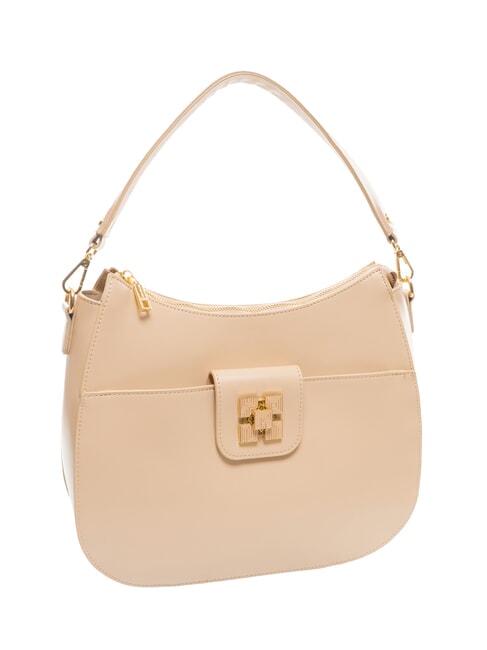 LUCY Geantă de umăr hobo sand - Genți femei