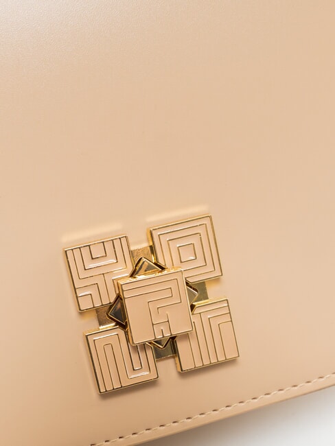 LUCY Geantă de umăr cu clapă nisip - Genți femei