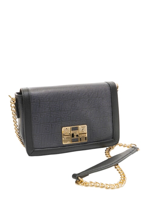 LABIRINT Geantă de umăr cu inserție de lanț BLACK - Genți femei