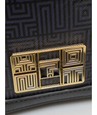 YNOT LABIRINT Geantă de umăr cu inserție de lanț BLACK - Genți femei - 3