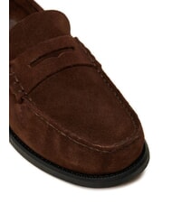 TOMMY HILFIGER CLASSIC HILFIGER Mocasini din piele &icirc;ntoarsă maro - Pantofi bărbați - 3