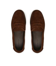 TOMMY HILFIGER CLASSIC HILFIGER Mocasini din piele &icirc;ntoarsă maro - Pantofi bărbați - 4