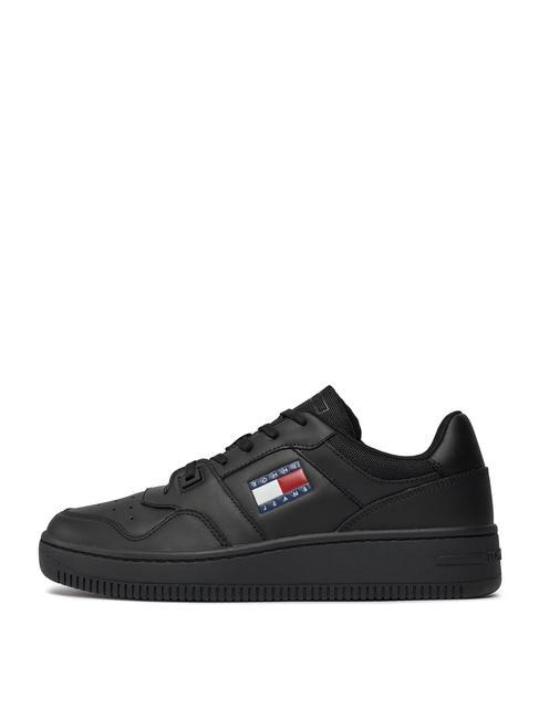 TOMMY JEANS Retro Basket  negru - Pantofi bărbați