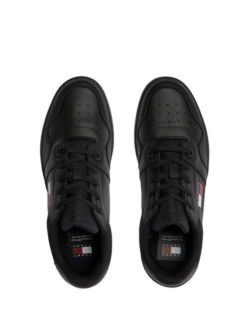 TOMMY JEANS Retro Basket  negru - Pantofi bărbați
