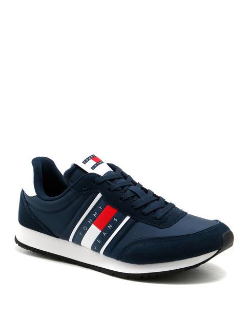 TOMMY JEANS RUNNER CASUAL Adidași bleumarin noapte &icirc;ntunecată - Pantofi bărbați