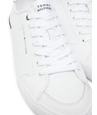 TOMMY HILFIGER CORE CORPORATE Adidași din piele alb - Pantofi bărbați - 3