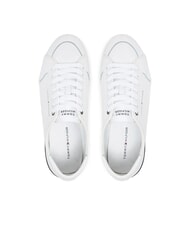 TOMMY HILFIGER CORE CORPORATE Adidași din piele alb - Pantofi bărbați - 4