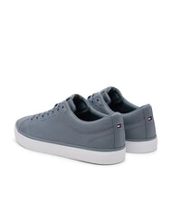 TOMMY HILFIGER TH LOW CORE Adidași din p&acirc;nză gri acoperit de nori - Pantofi bărbați - 5