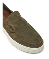 TOMMY HILFIGER MODERN LIGHT HYBRID Mocasini din piele &icirc;ntoarsă verde armată - Pantofi bărbați - 3