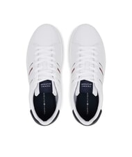TOMMY HILFIGER MODERN CUPSOLE STRIPES Adidași din piele alb - Pantofi bărbați - 4
