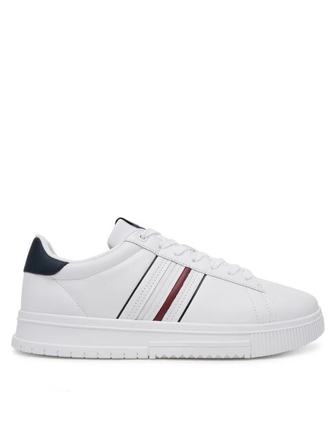 MODERN CUPSOLE STRIPES Adidași din piele alb - Pantofi bărbați