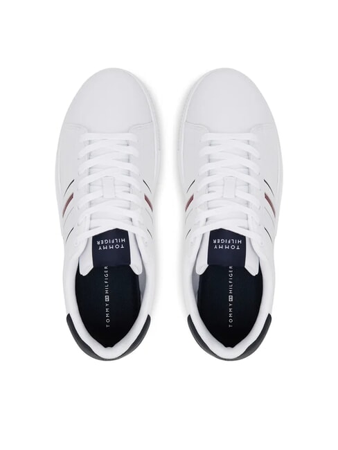 MODERN CUPSOLE STRIPES Adidași din piele alb - Pantofi bărbați