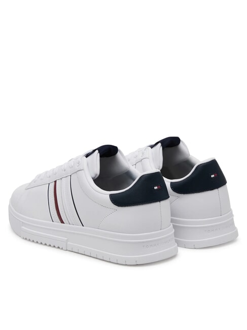 MODERN CUPSOLE STRIPES Adidași din piele alb - Pantofi bărbați