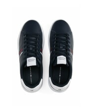 TOMMY HILFIGER MODERN CUPSOLE STRIPES Adidași din piele cerul deșertului - Pantofi bărbați - 4