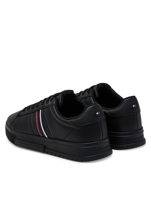 MODERN CUPSOLE STRIPES Adidași din piele negru - Pantofi bărbați