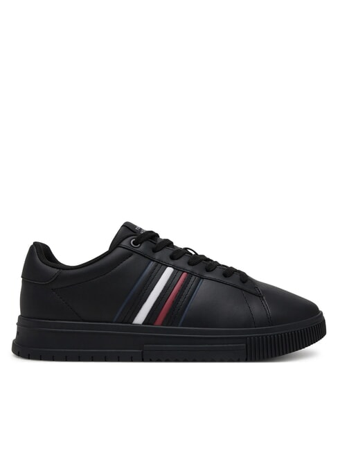MODERN CUPSOLE STRIPES Adidași din piele negru - Pantofi bărbați