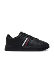 TOMMY HILFIGER MODERN CUPSOLE STRIPES Adidași din piele negru - Pantofi bărbați - 2