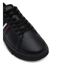TOMMY HILFIGER MODERN CUPSOLE STRIPES Adidași din piele negru - Pantofi bărbați - 3