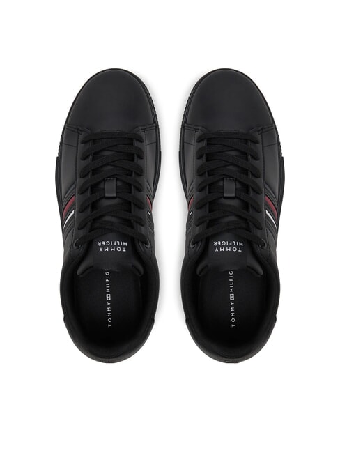 MODERN CUPSOLE STRIPES Adidași din piele negru - Pantofi bărbați
