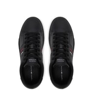 TOMMY HILFIGER MODERN CUPSOLE STRIPES Adidași din piele negru - Pantofi bărbați - 4
