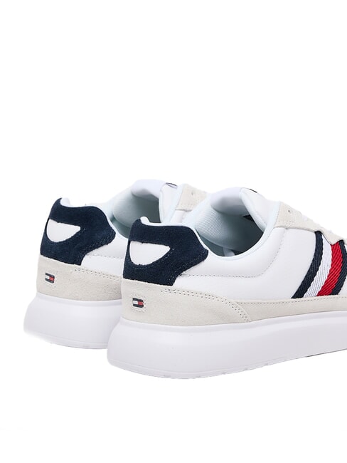 LIGHT CUPSOLE MIX Adidași din piele alb strălucitor/Andorra - Pantofi bărbați