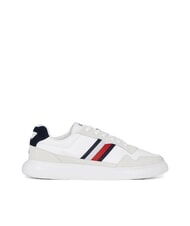 TOMMY HILFIGER LIGHT CUPSOLE MIX Adidași din piele alb strălucitor/Andorra - Pantofi bărbați - 2