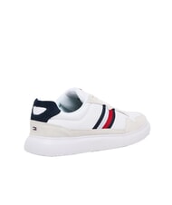 TOMMY HILFIGER LIGHT CUPSOLE MIX Adidași din piele alb strălucitor/Andorra - Pantofi bărbați - 4