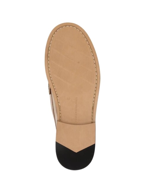 TH METALLIC Mocasini din piele metalizată aur - Pantofi femei