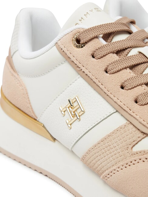 TH FASHION Adidași alergători alb strălucitor - Pantofi femei