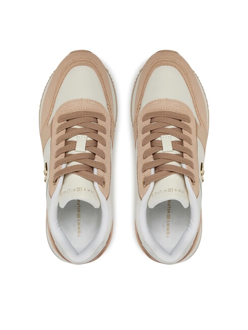 TH FASHION Adidași alergători alb strălucitor - Pantofi femei