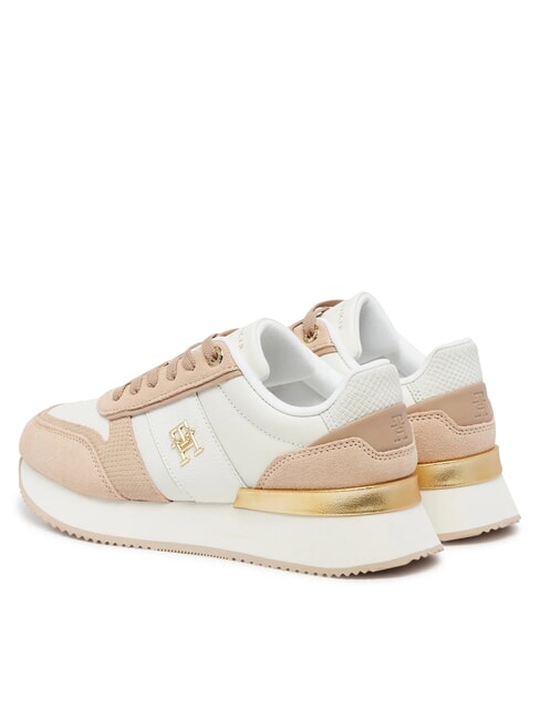 TH FASHION Adidași alergători alb strălucitor - Pantofi femei