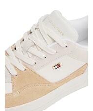 TOMMY HILFIGER BASKET MIX Adidași pentru femei pietricică albă/argiloasă antică - Pantofi femei - 4