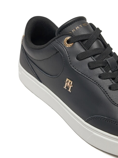 ESSENTIAL CHIC COURT Teniși din piele pentru femei negru - Pantofi femei