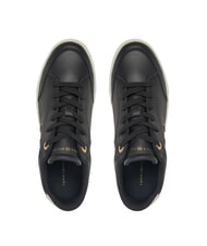 TOMMY HILFIGER ESSENTIAL CHIC COURT Teniși din piele pentru femei negru - Pantofi femei - 4