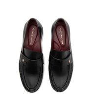 TOMMY HILFIGER TH Mocasin din piele pentru femei negru - Pantofi femei - 3