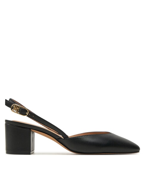 ELEGANT Pantofi cu slingback din piele negru - Pantofi femei