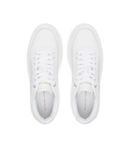 TOMMY HILFIGER MODERN COURT Teniși din piele cu platformă alb - Pantofi femei - 4