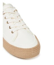 TOMMY HILFIGER TH Teniși epadrile din p&acirc;nză alb antic - Pantofi femei - 3