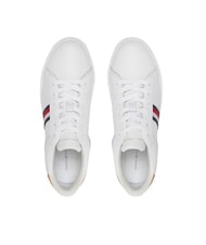 TOMMY HILFIGER ESSENTIAL COURT Teniși din piele pentru femei alb - Pantofi femei - 4