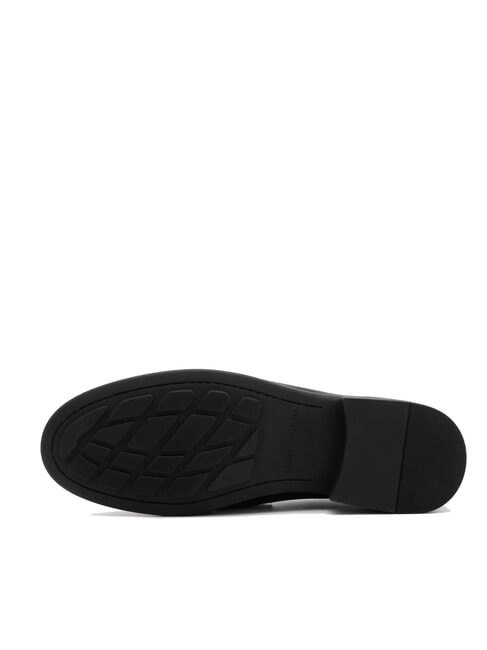 TH Mocasin din piele pentru femei negru - Pantofi femei