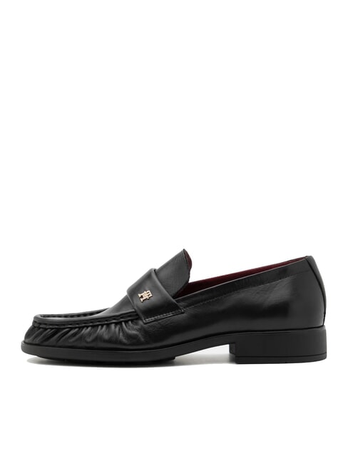 TH Mocasin din piele pentru femei negru - Pantofi femei