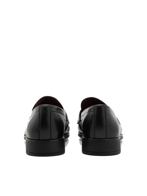 TH Mocasin din piele pentru femei negru - Pantofi femei